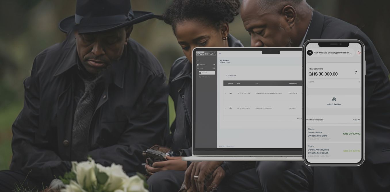 Funeral announcement being made